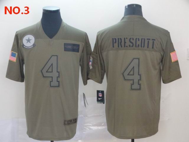 Men's Dallas Cowboys #4 Dak Prescott Jerseys NO.3;